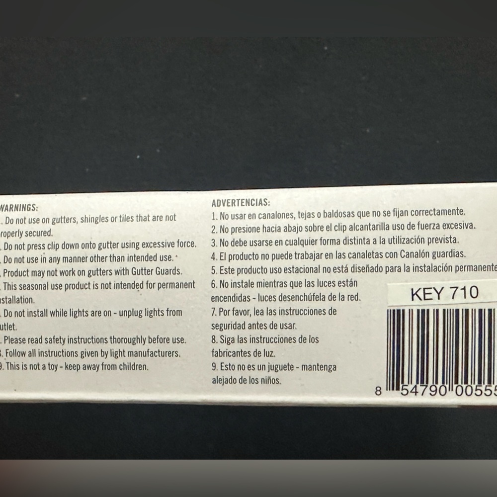 🌸 $3 if bundled Universal Light Clips for gutters shingles & tile 100 Clips NWT - Picture 10 of 12